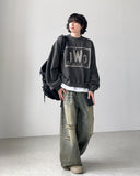 Naughty Double Knee Wide Denim