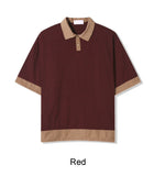 Peosen Mixed Stripe Collar Tee