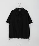 [unisex] Beina nylon string anorak short sleeve shirt