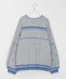 Teneki flower color matching over knit