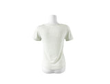 Shudi Stripe Lace Square Neck Short Sleeve T-Shirt