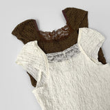 Lace Kitsch Ribbon Summer Blouse