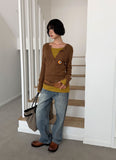 U-NECK SLIM LONGSLEEVE