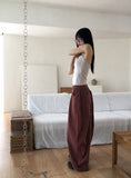 [MADE] Simo Pigment Slits Balloon Banding Cotton Long Wide Pants