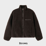 Fog High Neck Zipper Fleece Jacket