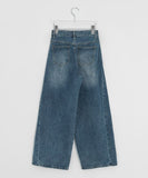 Lega Side Cut Wide Denim Pants
