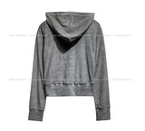 Pie Terry Stud Deep V Hoodie