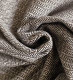 Shuk Herringbone Banding Brushed Wide Crop Slacks Pants