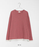 Kamiki stripe layered long sleeve tee