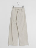 [unisex] Kelter Linen Pintuck Banding Wide Pants