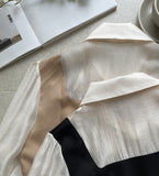 Harienne color matching blouse