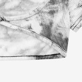 [NONCODE] (1+1) Cana Tie-dye Unbalance Bolero Cardigan & One Shoulder Sleeveless