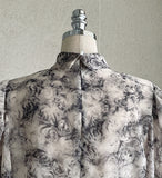 Lindian Flower Chiffon Blouse