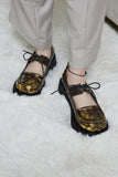 instep cut-out loafer