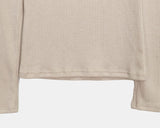 Ryudi slim wool ribbed V-neck knit