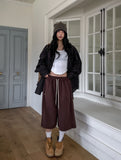 [U-BASIC] Side Snap Bermuda Training Pants
