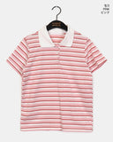Nama Stripe PK Collar Short Sleeve T-Shirt