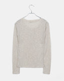 Laju RIb Button Round Neck Long Sleeve T-Shirt