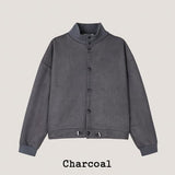 Kanji High-Neck Crop Cardigan