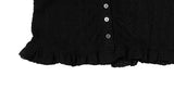 Shuri Puff Lace Short Sleeve Blouse