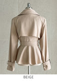 Obli Trench Short Jacket (Belt set)