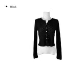 Weu Linen Rib Knit Cardigan