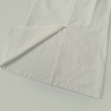 Solid Cotton H-Line Back Slit Long Skirt