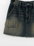 KOND CARGO denim skirt