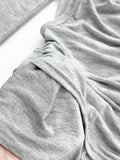 Drape Cowl Neck Halter Off-Shoulder
