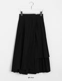 Nika Cotton Unbalanced Long Skirt