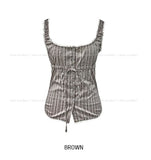 Zuki Vintage Ruffle Button Top