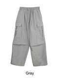 Peuon brushed nylon cargo pants