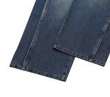 Ocean washing side cut denim pants