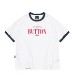 BUTTON CROP Ringer Tee