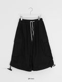 [unisex] Garaki Banding Cargo Cotton Bermuda Pants