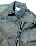 Small Logo Vintage Washing Denim Jacket