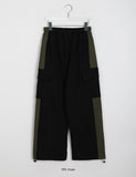 [unisex] Mohind color matching banding cargo pants