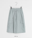 Teles Nylon Banding Cargo Bermuda Pants