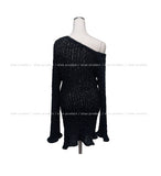 Mandarin Unbalanced Long Knit