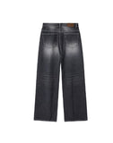 Rough Cat Brush Wide Denim Pants