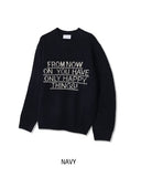 Promen Lettering Round Knit