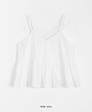 Magict Lace Shirring Sleeveless Blouse