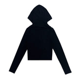 STRAP CROPPED HOOD TOP