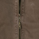 Dirt incision dyeing semi crop jacket