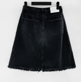 REMEME denim midi skirt