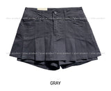 Jerry Double Button Pleated Skirt Pants