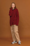 Long Sleeve Heavy Overfit Stripe Dangara