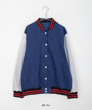 [unisex] Kudon color matching varsity jumper