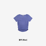 Flor Square Shirring T-shirt