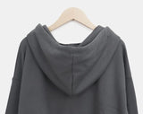 Binon Ribbon Frill Hood Zip-Up